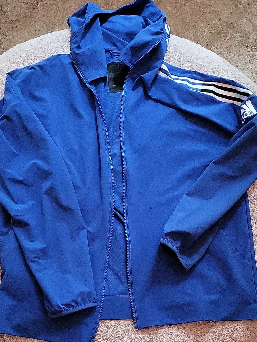 Adidas Zip-Up Windbreaker with Hood
